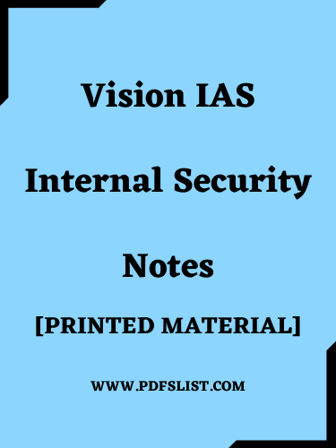 Vision IAS Internal Security Notes