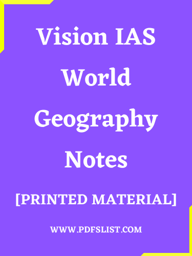 Vision IAS World Geography Notes