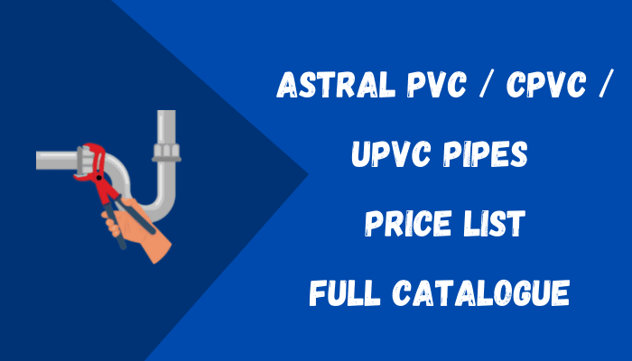astral pipe cpvc upvc pipes price list catalogue
