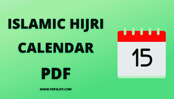 Download PDF of Islamic (Hijri) Calendar 2022